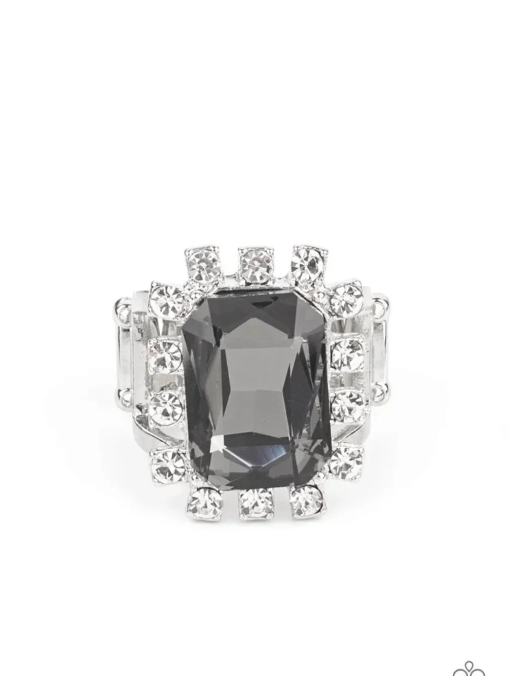 Paparazzi Jewelry Accessories - Galactic Glamour - Silver Ring - Vintage